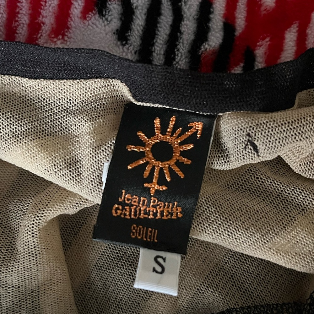 jean paul gaultier dress vintage, Black & Beige color, size small!